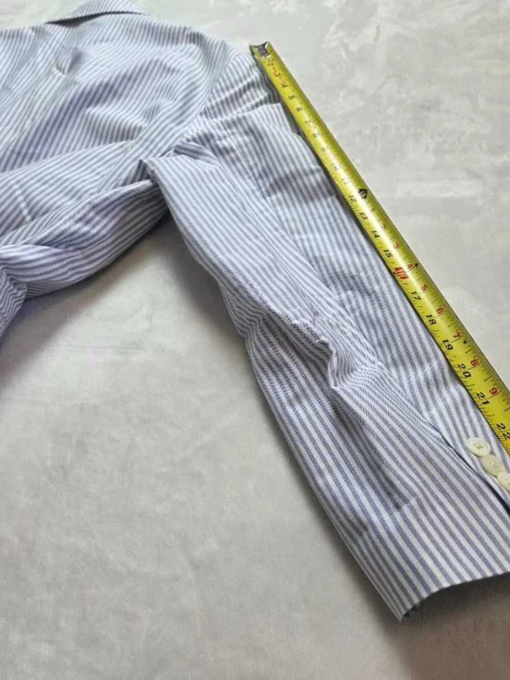 New 42R J.Crew Crosby classic-fit suit jacket in Portuguese cotton oxford stripe
